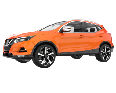 Araba arka planda izole. 3D görüntüleme - illüstrasyon