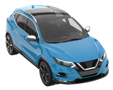 Arka planda gerçekçi bir SUV aracı