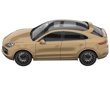 beyaz arkaplanda izole edilmiş bir araba