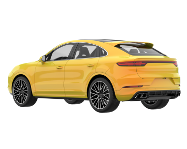 modern araba beyaz arkaplanda izole edildi