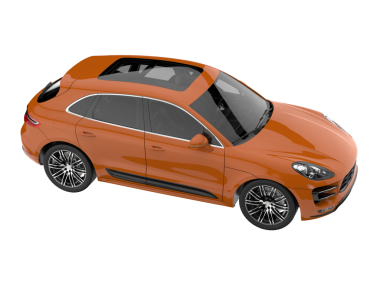 Modern araba. beyaz arkaplanda izole