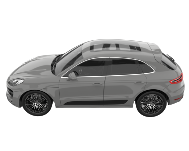 Arka planda izole edilmiş gerçekçi araba