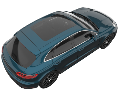 Modern lüks mavi spor araba siyah arka planda izole edilmiş. 3d oluşturma