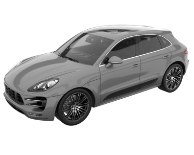 Beyaz arka planda izole edilmiş gerçekçi modern spor araba. vektör illüstrasyonu