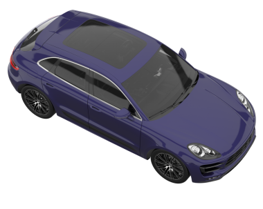 Tasarımınız için kırpma yolu olan modern araba arka planda izole edildi.