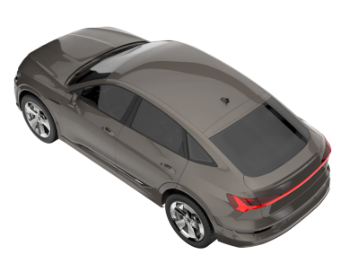 Beyaz arka planda izole edilmiş modern lüks sedan. 3d oluşturma