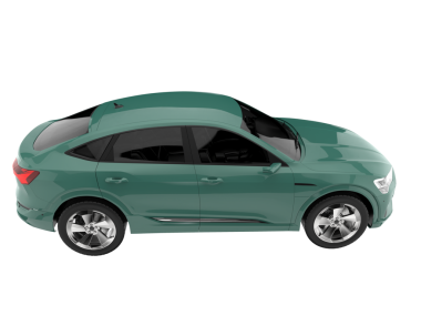 Modern kompakt araba beyaz arka planda izole edilmiş. Kompakt araba. 3 Boyutlu Hazırlama