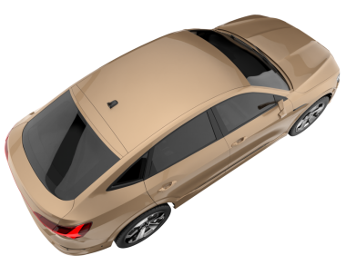 modern araba kırpma yolu ile beyaz zemin üzerinde izole - illüstrasyon