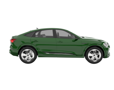 Beyaz arka planda modern bir araba. 3d illüstrasyon