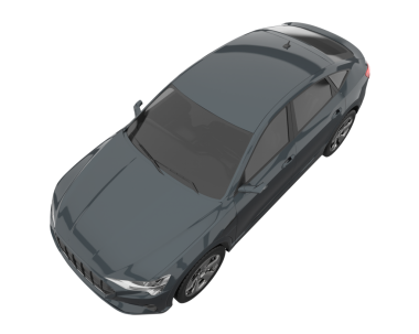 araba siyah arkaplanda izole edildi