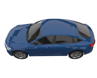 beyaz arkaplanda modern araba