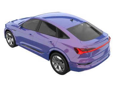 beyaz arka planda modern araba 3 boyutlu görüntüleme