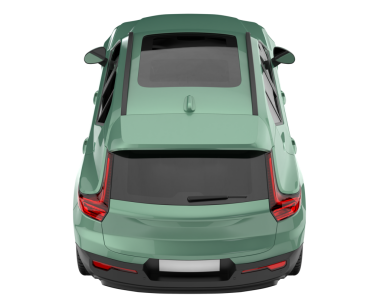 yeşil modern araba beyaz arka planda izole edildi. 3 boyutlu görüntüleme - d