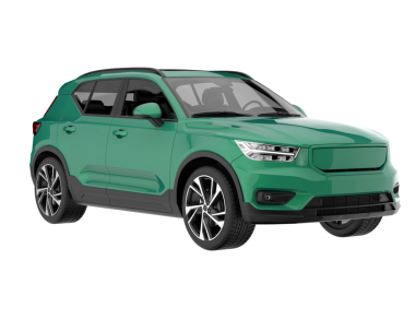 beyaz arkaplanda izole edilmiş araba, 3 boyutlu görüntüleme -