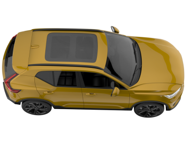 3 boyutlu markalı, daha az kullanışlı bir araba.