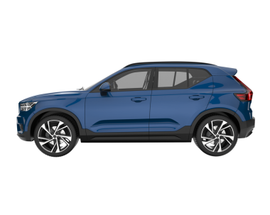 Mavi araba. SUv izole