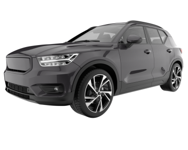 Modern SUV arabası. 3d oluşturma