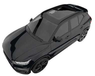 siyah modern spor araba