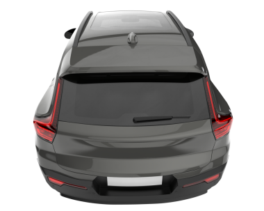 Beyaz arka planda modern bir cip arabası. 3d oluşturma