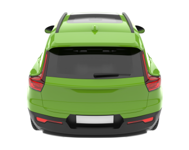 beyaz arkaplanda izole edilmiş araba 3 boyutlu görüntüleme