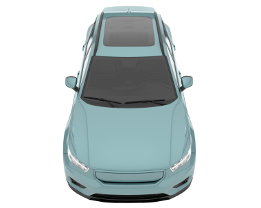 Araba beyaz arka planda izole edilmiş. 3d resimleme