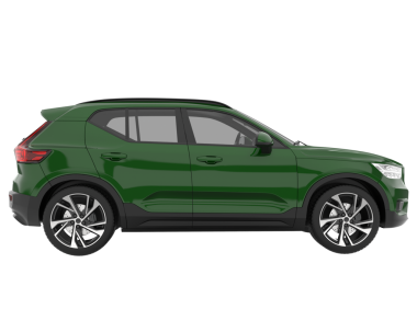 araba beyaz arkaplanda izole edildi.