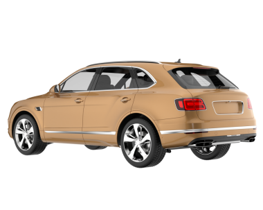 Lüks SUv beyaz arkaplanda izole edildi