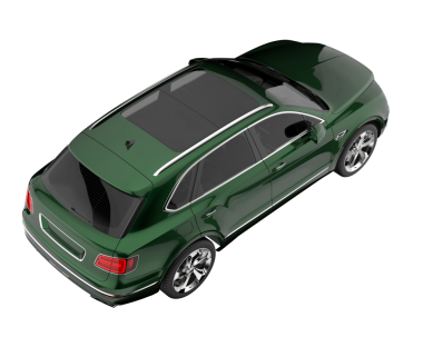 modern yeşil araba beyaz arka planda izole edildi - 3 boyutlu illüstrasyon