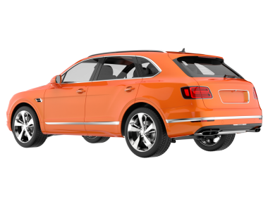 Modern lüks sedan beyaz arka planda izole edilmiş beyaz bir arabanın önünde yansıyor. 3 Boyutlu Hazırlama