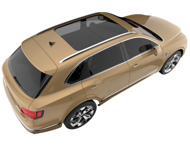 Gri arka planda lüks, modern bir sedan. 3d illüstrasyon