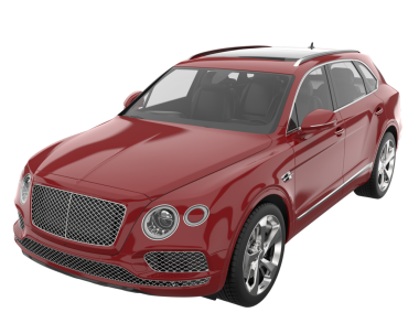 - Araba. Modern araba. beyaz arkaplanda izole