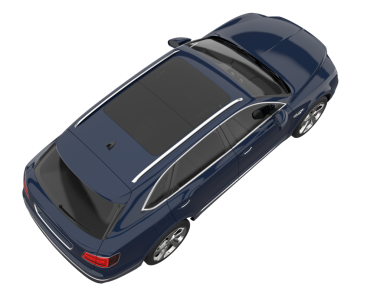 Siyah arka planda modern lüks bir araba. 3d illüstrasyon