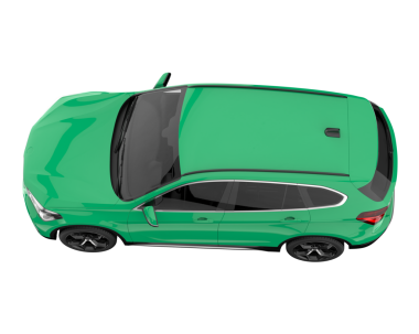 modern lüks yeşil araba