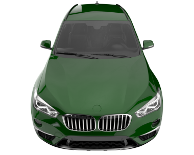 yeşil spor araba - 3D görüntüleme