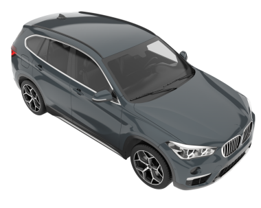 beyaz arka planda modern araba