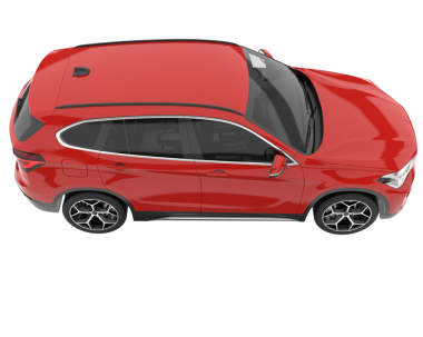 beyaz arka planda modern araba 3 boyutlu görüntüleme