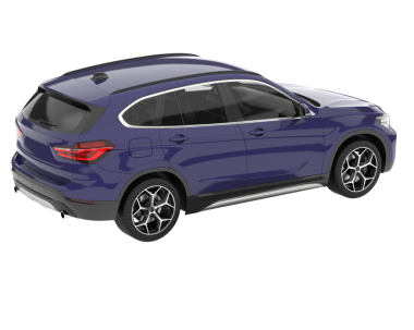 modern lüks araba kırpma yolu ve 3 boyutlu görüntüleme ile beyaz arka planda izole