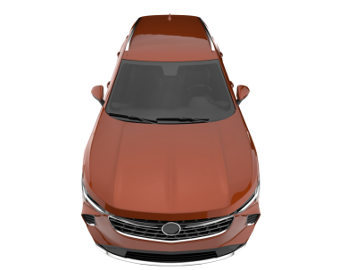 araba beyaz arkaplanda izole edildi