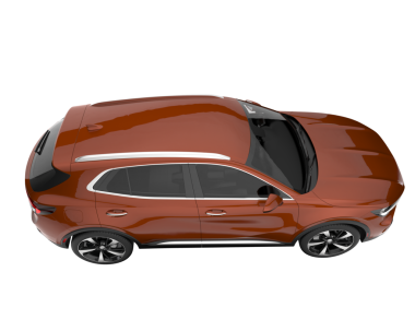 Beyaz arka planda modern SUV. 3d illüstrasyon