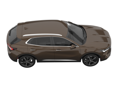 Arka planda izole edilmiş modern lüks araba. 3D görüntüleme - illüstrasyon