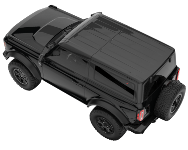 Siyah araba kamyonu. 3d oluşturma