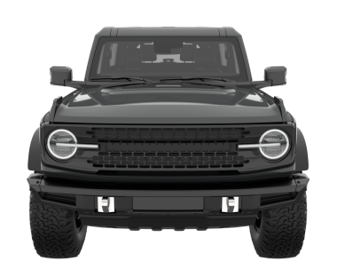 siyah modern SUV arabası - 3D görüntüleme