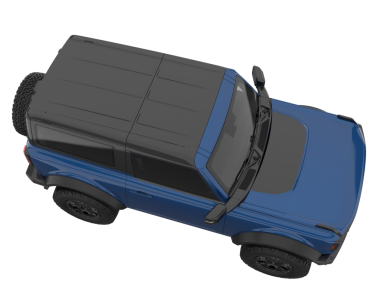 Mavi pikap beyaz arka planda izole edilmiş. 3d illüstrasyon.