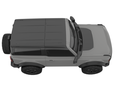 Beyaz atölyede izole edilmiş modern bir cipin 3 boyutlu görüntüsü.