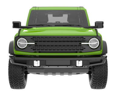 yeşil modern araba - beyaz arka planda izole