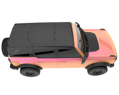 Beyaz arkası olan siyah bir cipin 3 boyutlu görüntüsü.