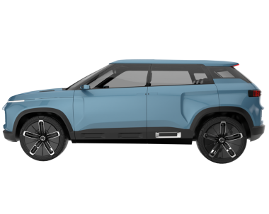 modern SUV arabası, vektör