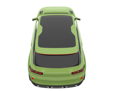 Araba yolun arka planında.