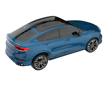 Modern lüks araba izole edilmiş. 3d oluşturma