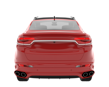 beyaz arkaplanda modern araba